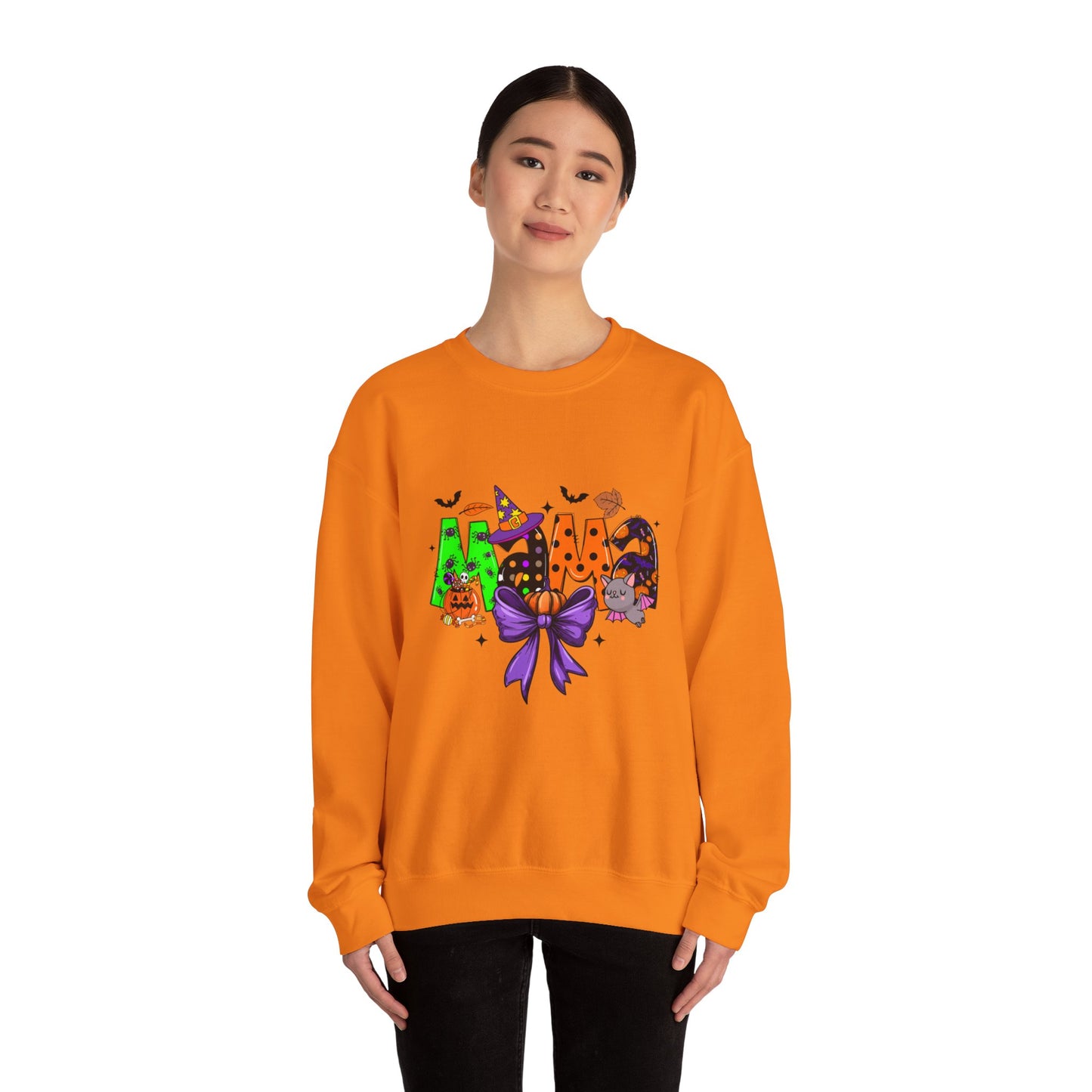 Mama Halloween Crewneck Sweatshirt – Cozy Unisex Heavy Blend