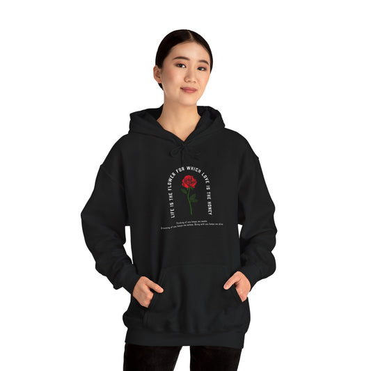 Life Is the Flower Hoodie – A Symbol of Love and Warmth