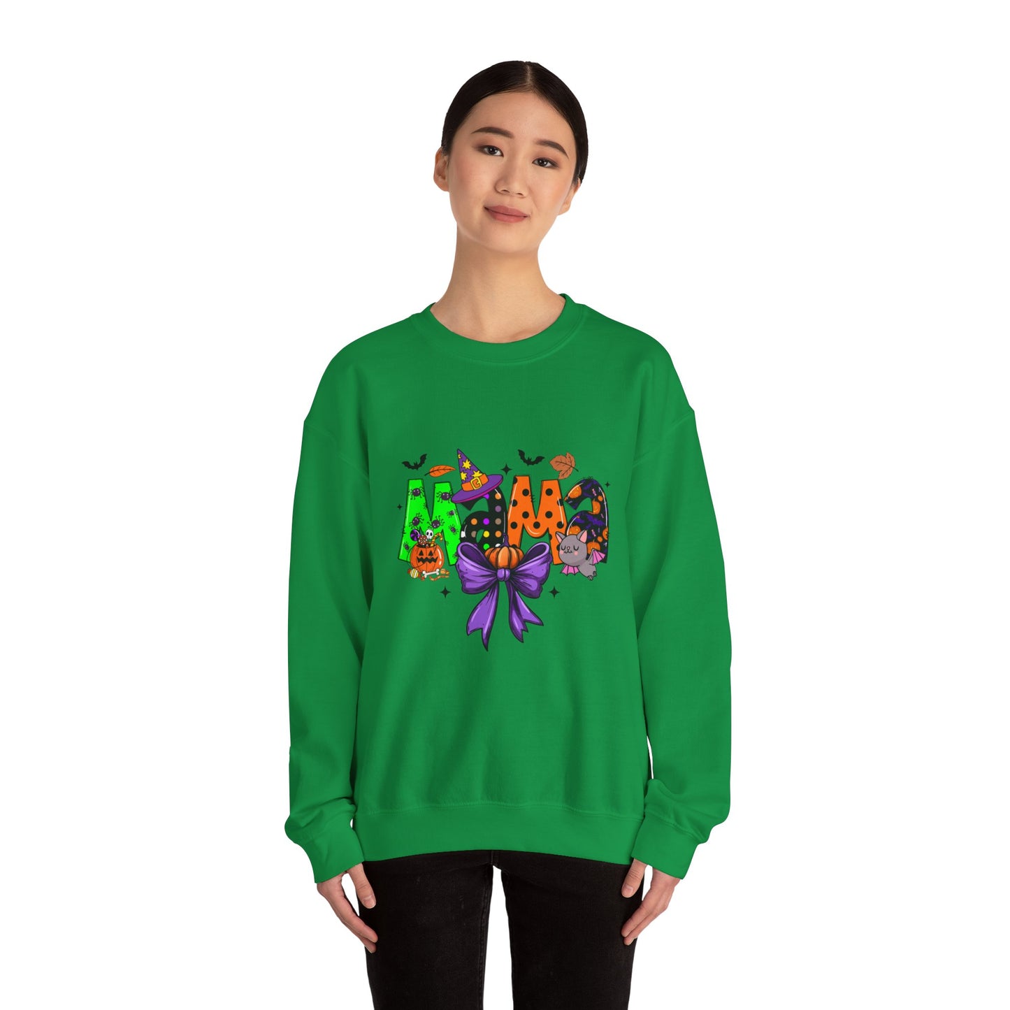 Mama Halloween Crewneck Sweatshirt – Cozy Unisex Heavy Blend