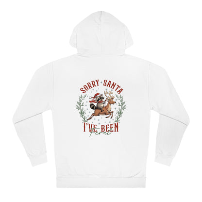 "Feral Christmas" Santa Raccoon Hoodie