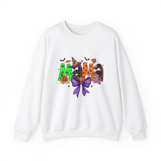 Mama Halloween Crewneck Sweatshirt – Cozy Unisex Heavy Blend