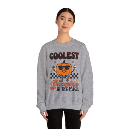 Coolest Pumpkin in the Patch Halloween Sweatshirt – Unisex Cozy Crewneck