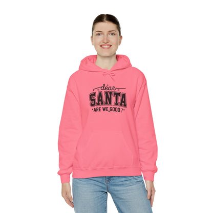 Dear SANTA Are We Good Unisex Comfort Hoodie.