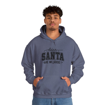 Dear SANTA Are We Good Unisex Comfort Hoodie.