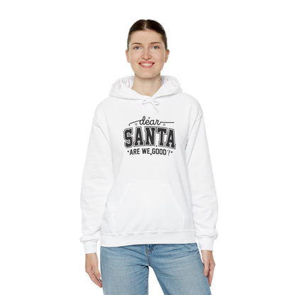 Dear SANTA Are We Good Unisex Comfort Hoodie.