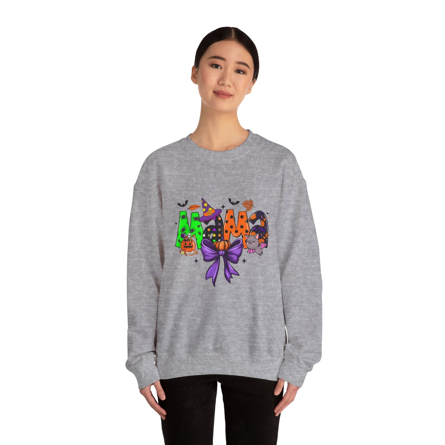 Mama Halloween Crewneck Sweatshirt – Cozy Unisex Heavy Blend