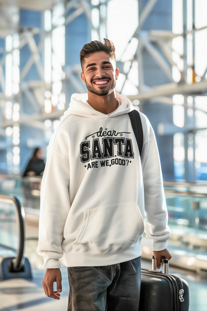 Dear SANTA Are We Good Unisex Comfort Hoodie.