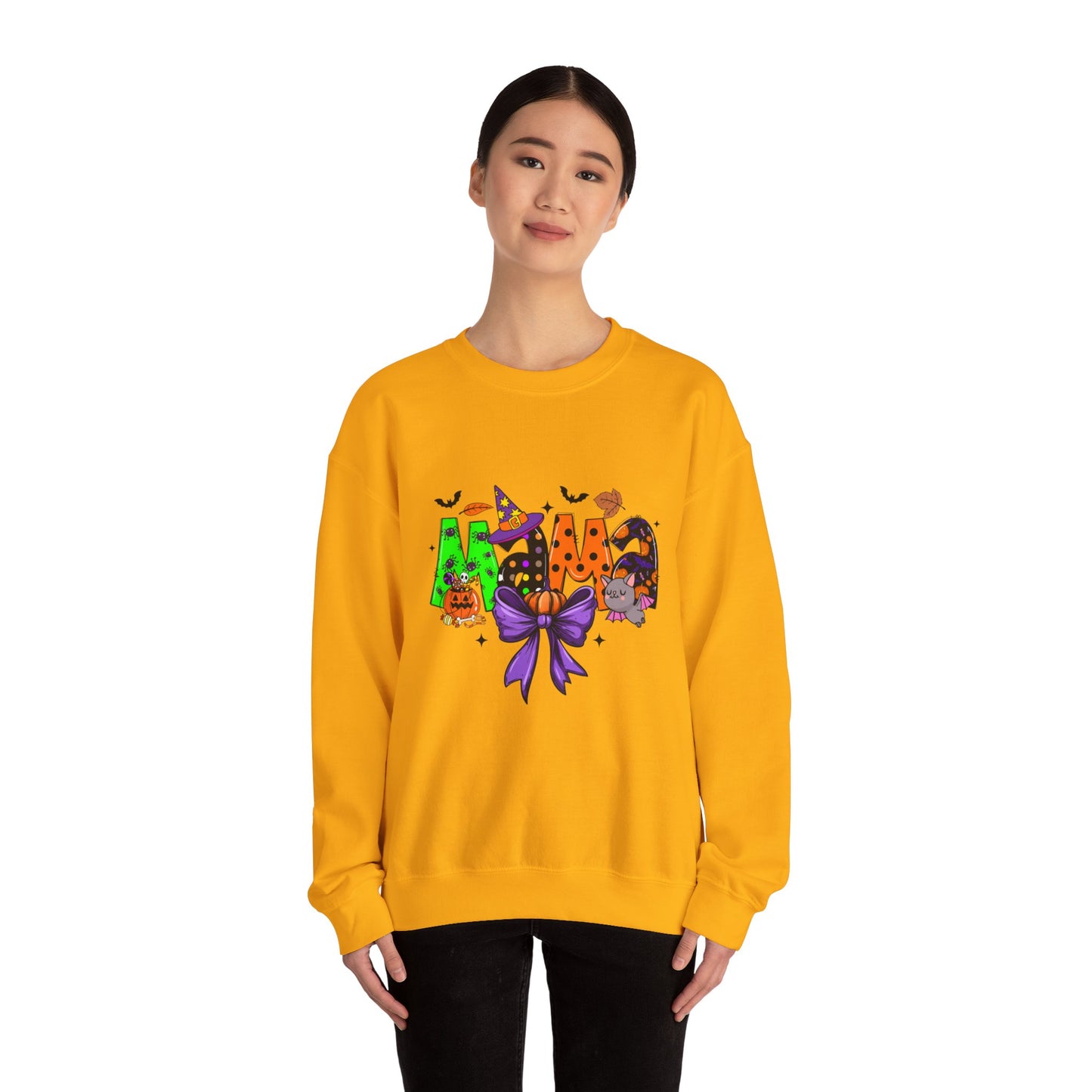 Mama Halloween Crewneck Sweatshirt – Cozy Unisex Heavy Blend