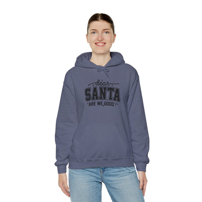 Dear SANTA Are We Good Unisex Comfort Hoodie.