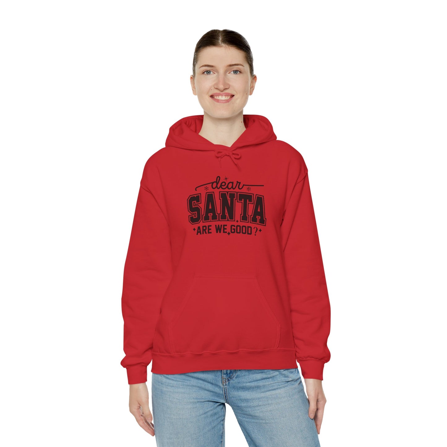 Dear SANTA Are We Good Unisex Comfort Hoodie.