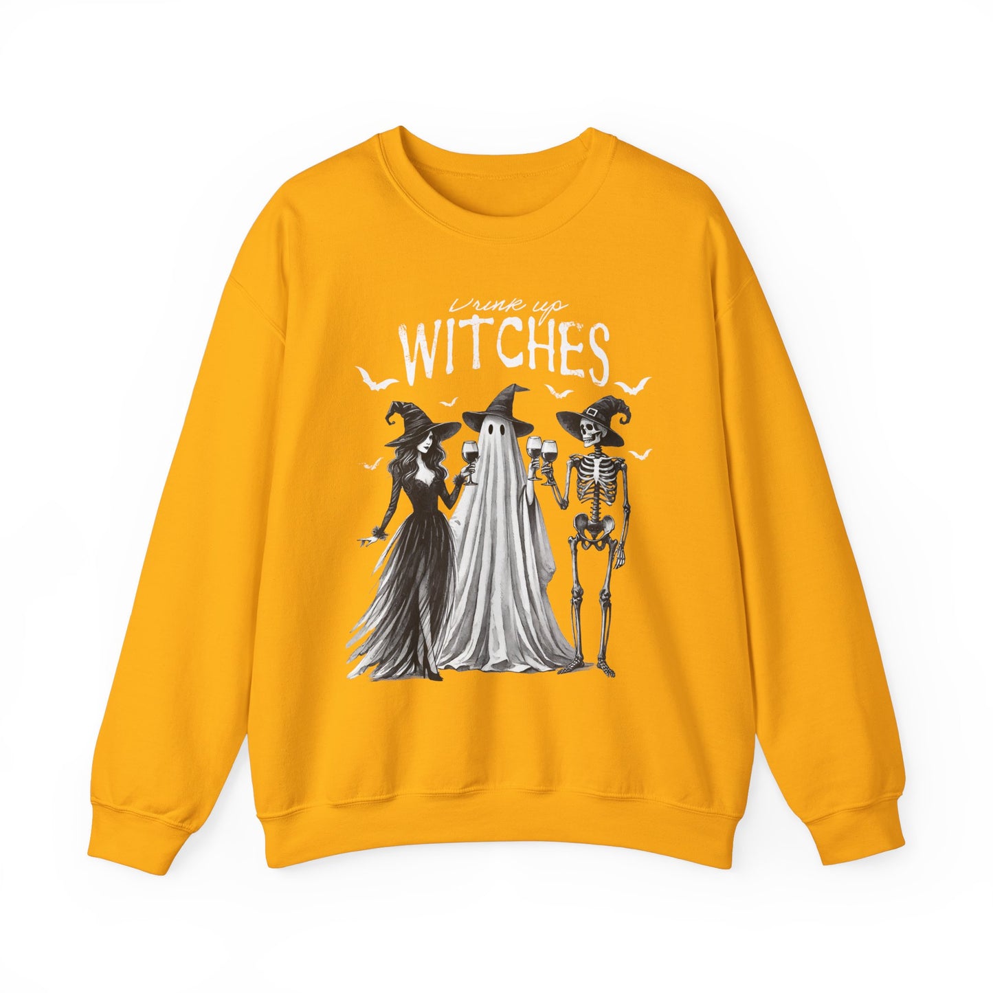 Drink Up Witches Halloween Sweatshirt – Unisex Cozy Crewneck