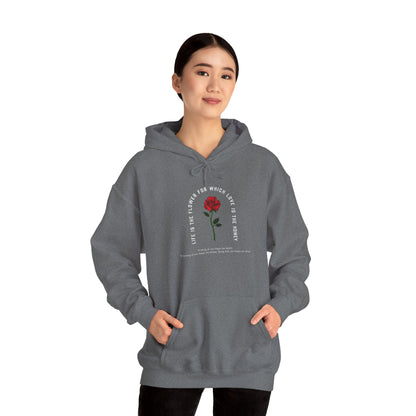 Life Is the Flower Hoodie – A Symbol of Love and Warmth