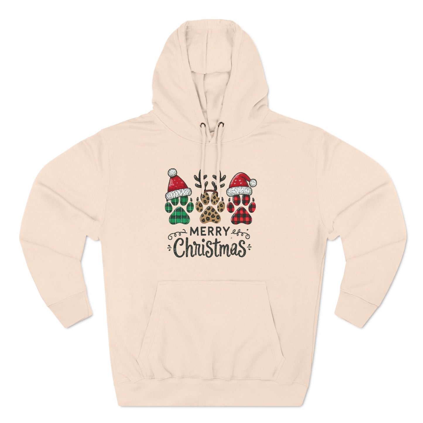 Merry Christmas Paw Hoodie