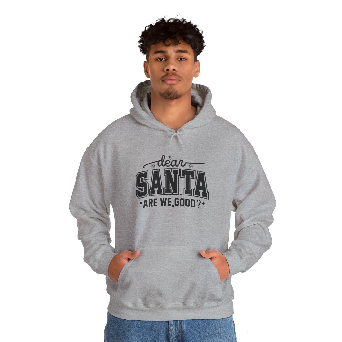 Dear SANTA Are We Good Unisex Comfort Hoodie.