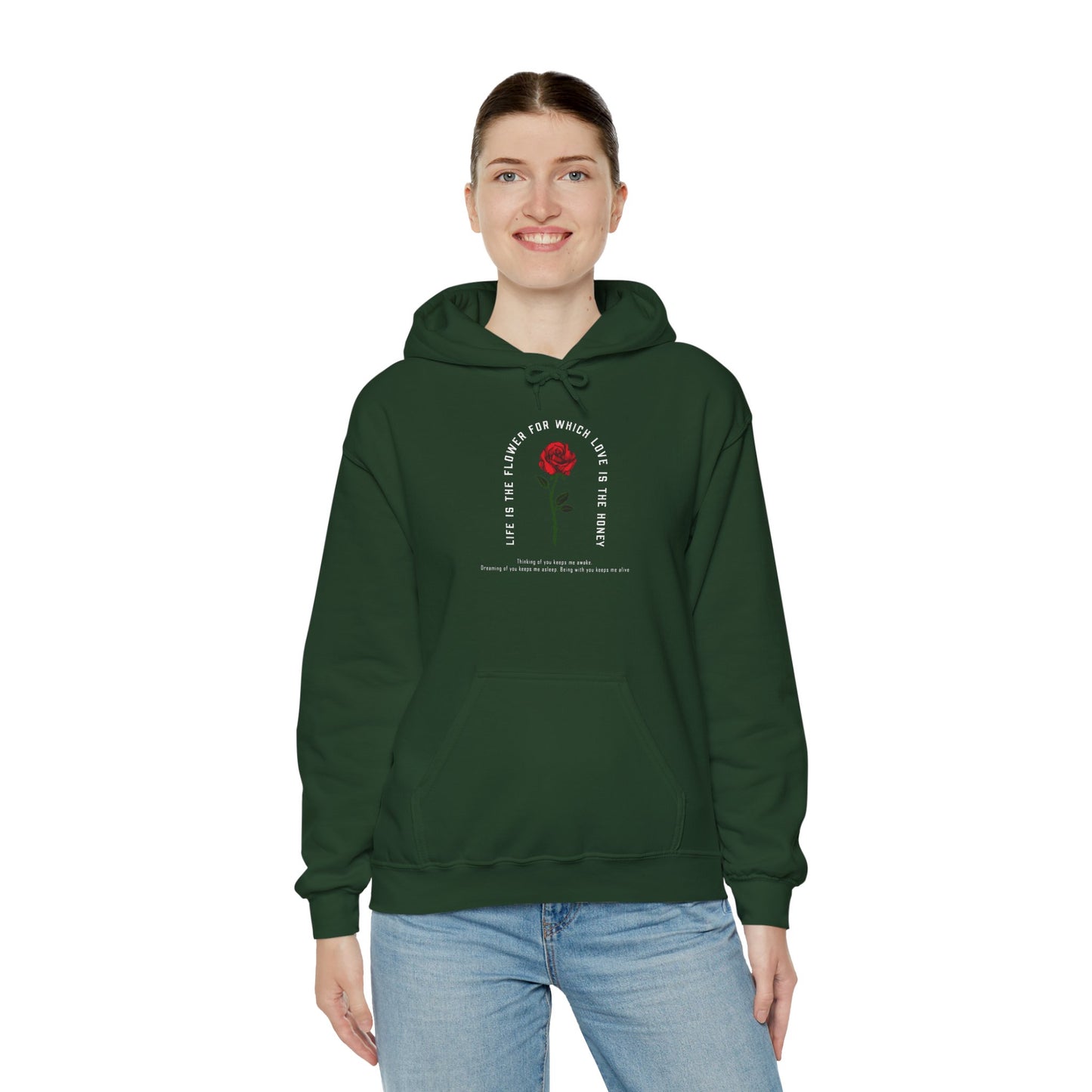 Life Is the Flower Hoodie – A Symbol of Love and Warmth