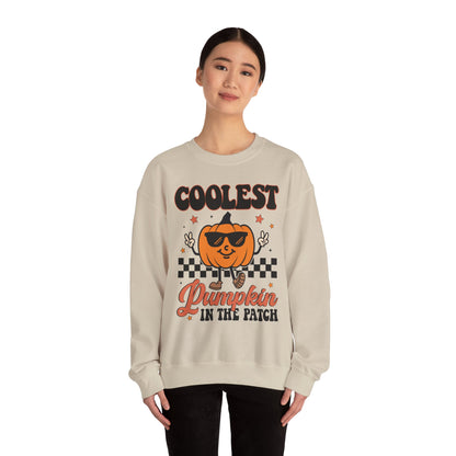 Coolest Pumpkin in the Patch Halloween Sweatshirt – Unisex Cozy Crewneck