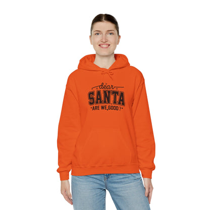 Dear SANTA Are We Good Unisex Comfort Hoodie.