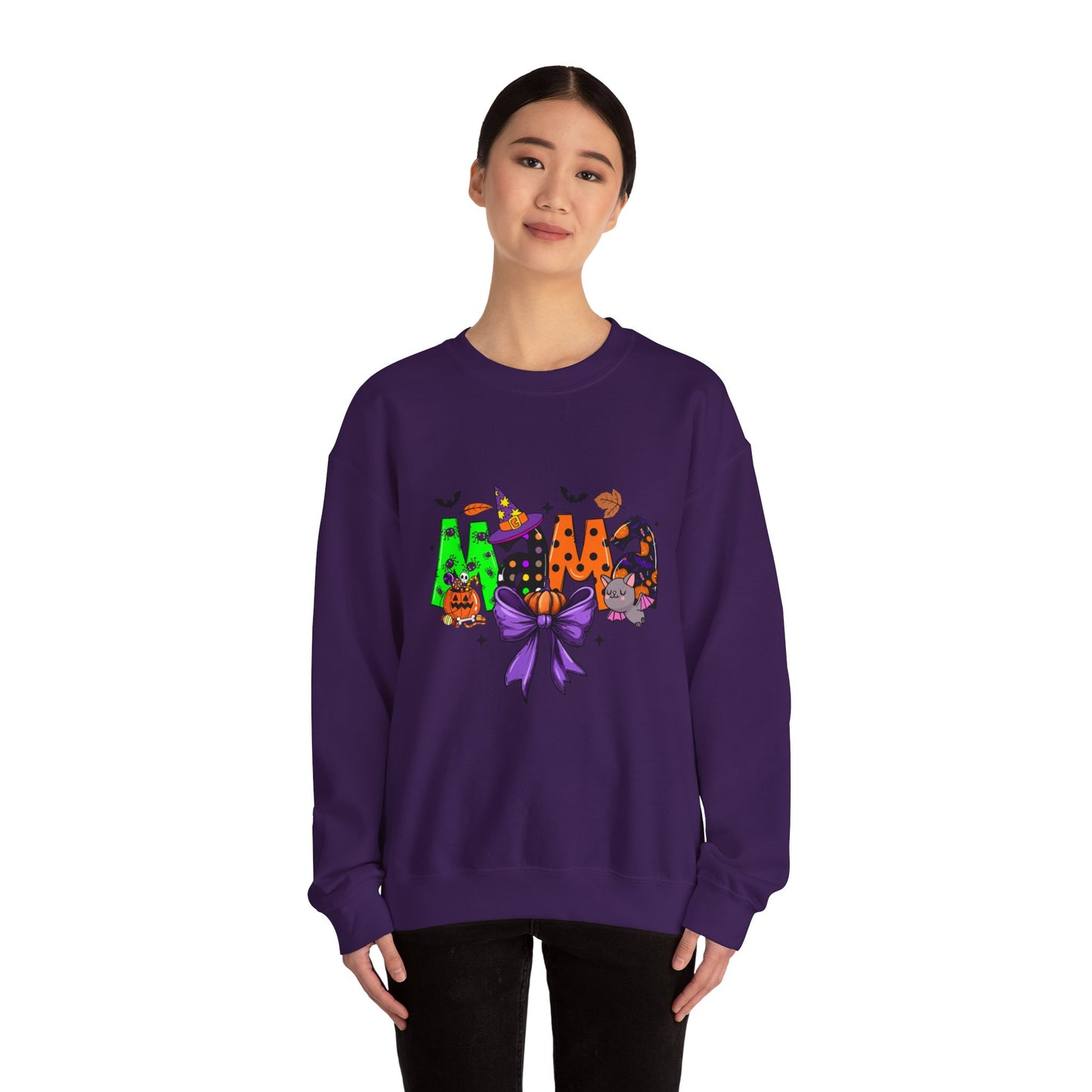 Mama Halloween Crewneck Sweatshirt – Cozy Unisex Heavy Blend