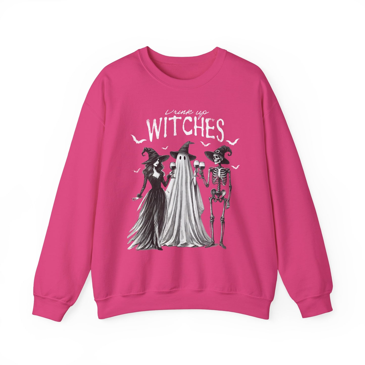 Drink Up Witches Halloween Sweatshirt – Unisex Cozy Crewneck