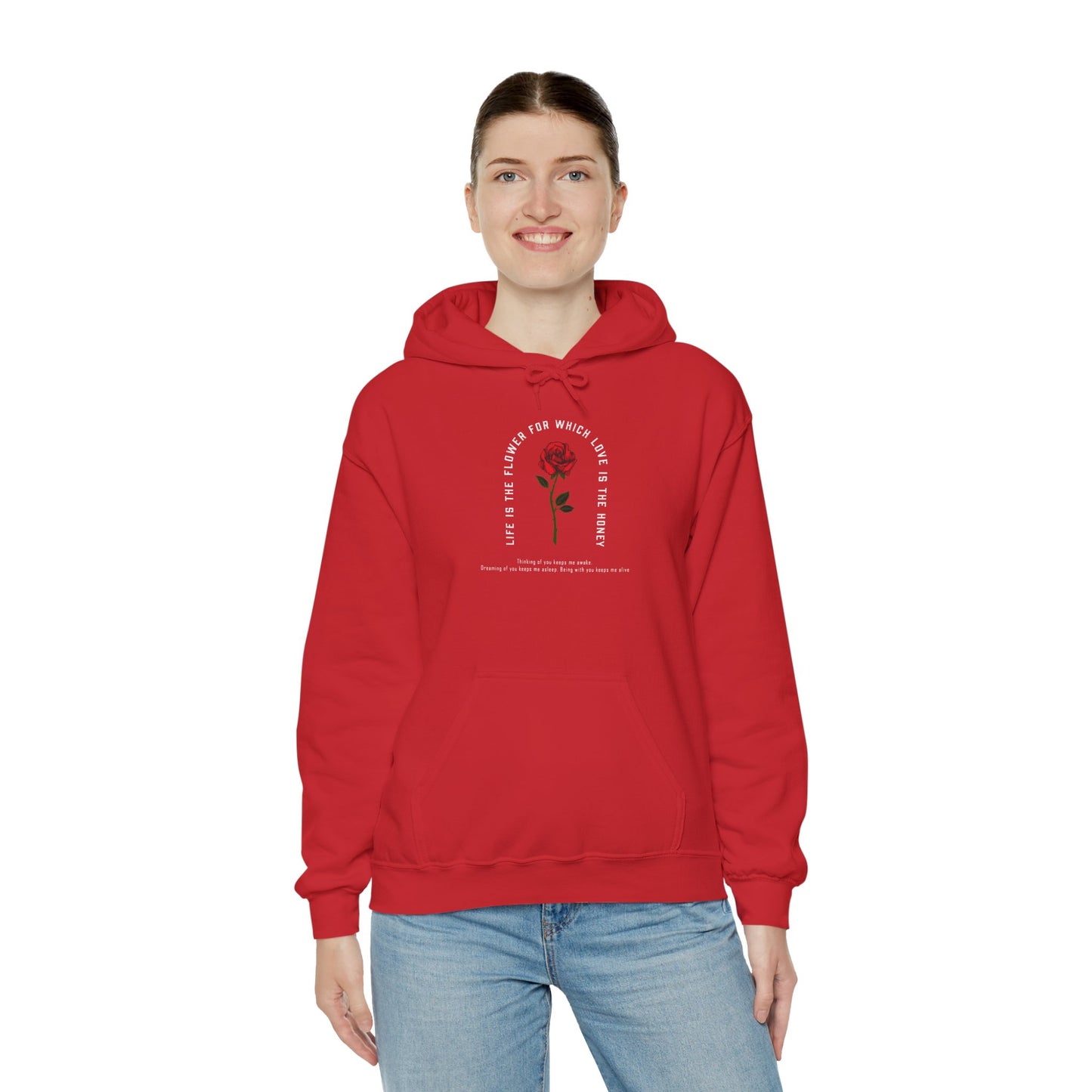 Life Is the Flower Hoodie – A Symbol of Love and Warmth