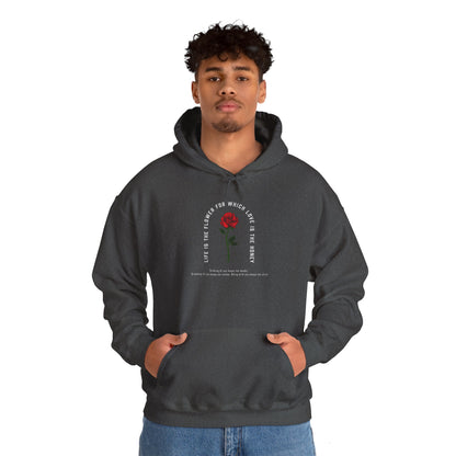 Life Is the Flower Hoodie – A Symbol of Love and Warmth