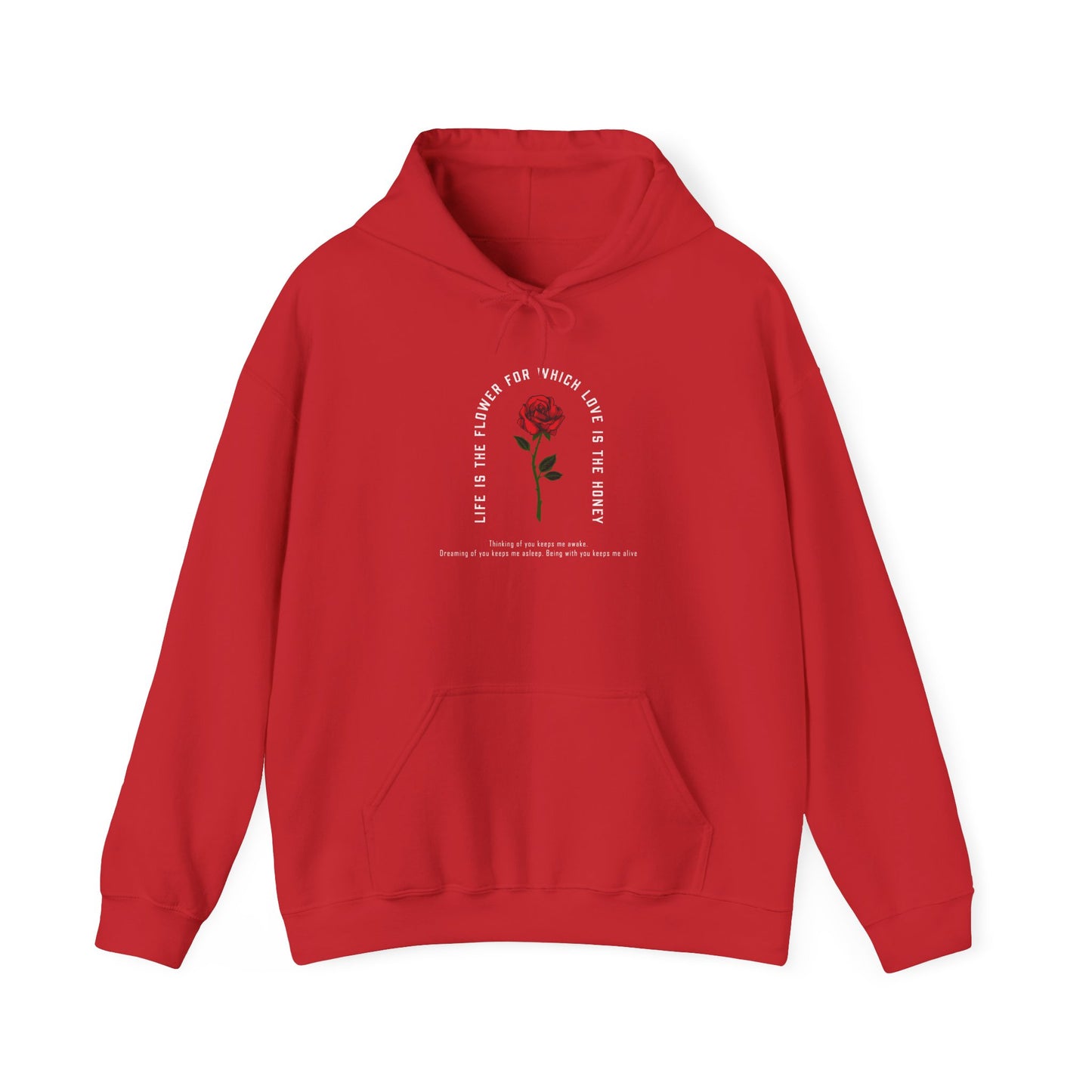 Life Is the Flower Hoodie – A Symbol of Love and Warmth