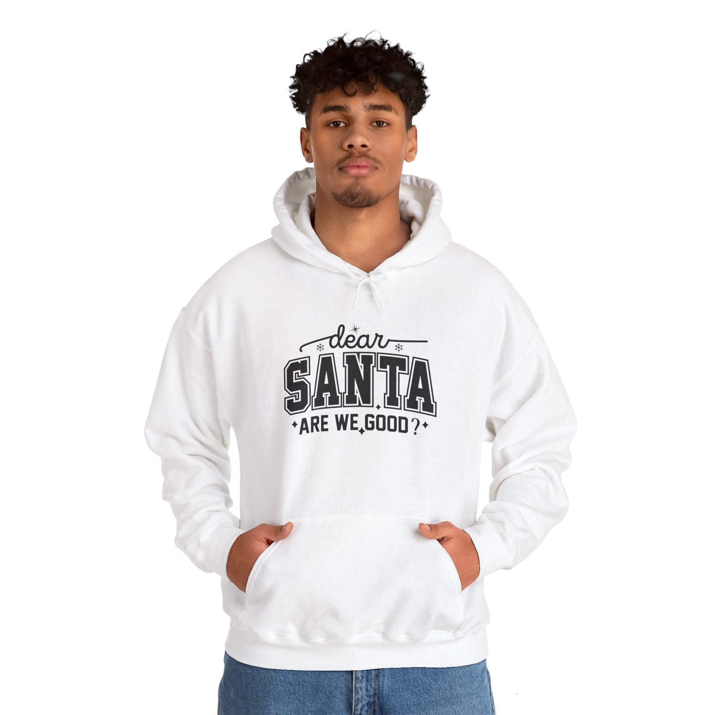 Dear SANTA Are We Good Unisex Comfort Hoodie.