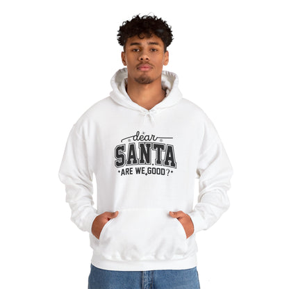 Dear SANTA Are We Good Unisex Comfort Hoodie.